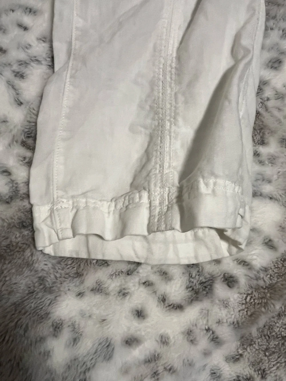 100% Linen Athleta Pants White Summery Size 8-Inseam 30/31 - Picture 3 of 10